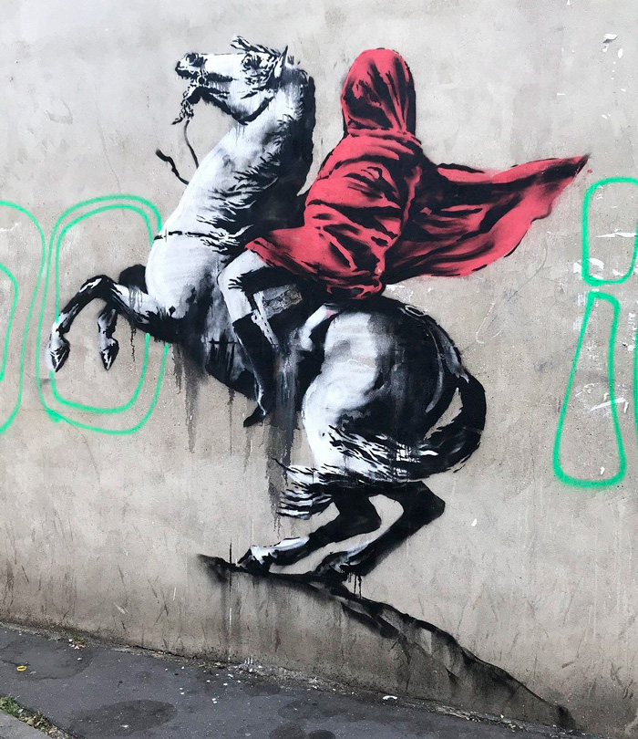 BANKSY, Graffiti in Paris (France), June 2018