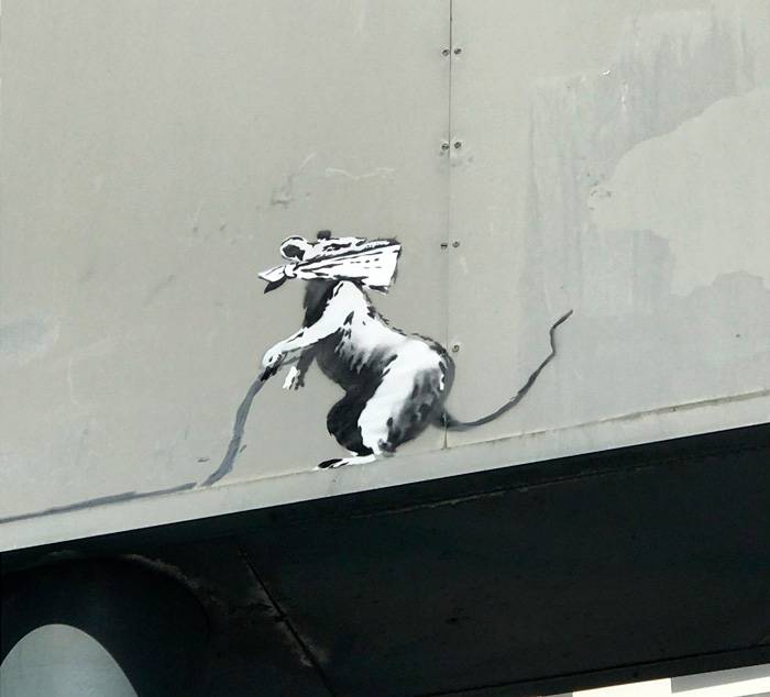 BANKSY, Graffiti in Paris (France), June 2018