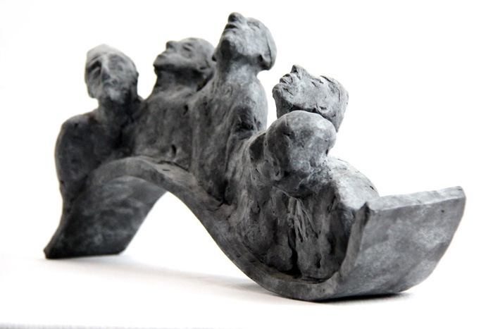 Belgin Yücelen, Power of Harmony, Bronze, 10x4x2 in. Courtesy of the artist.