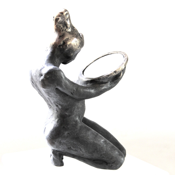 Belgin Yücelen, Who am I?, Bronze, 11x6x6 in. Courtesy of the artist.