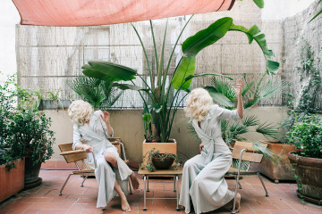 Staged self-portraits by Anja Niemi