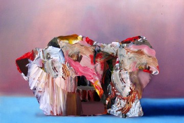 Gestural painting by Joseba Eskubi