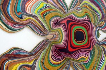 Pour paintings by Holton Rower