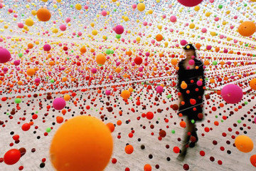 Nike Savvas’ multicolour works